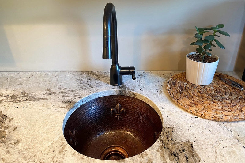 16" Round Copper Bar Sink