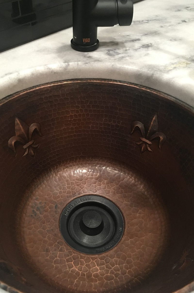 16" Round Copper Bar Sink
