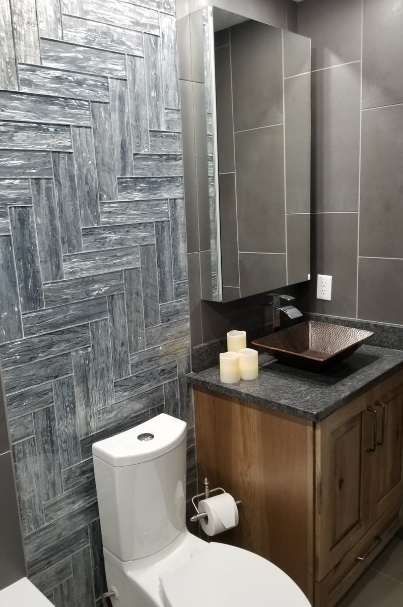 17" Modern Rectangle Hand Forged Old World Copper Premium Vessel Sink