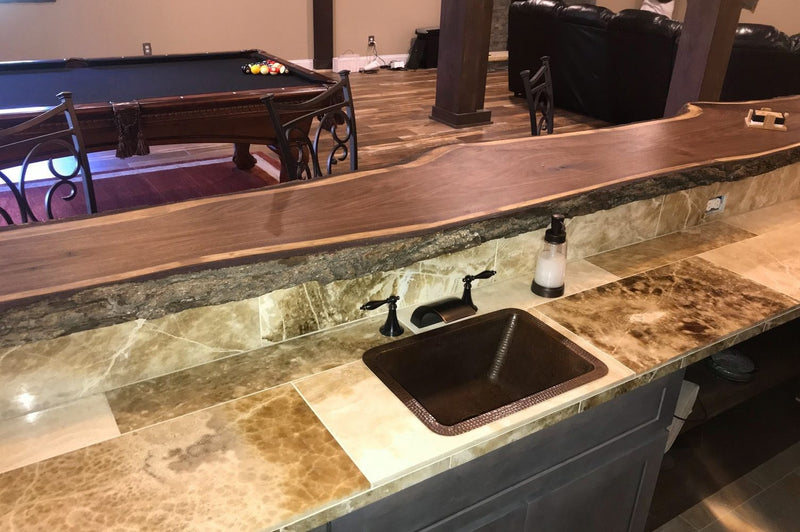 17" Rectangle Copper Bar Sink