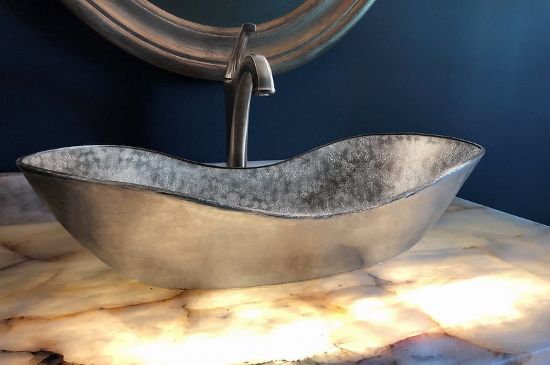 23" Bath Tub Vessel Terra Firma Copper Sink