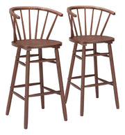Stenger Barstool (Set of 2) Walnut