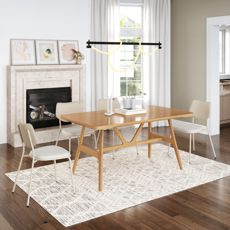 Zeal Dining Chair (Set of 4) Light Gray