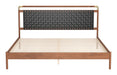 Netz King Bed Black & Walnut