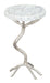 Joel Side Table White & Silver