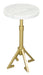 Maurice Side Table White & Gold