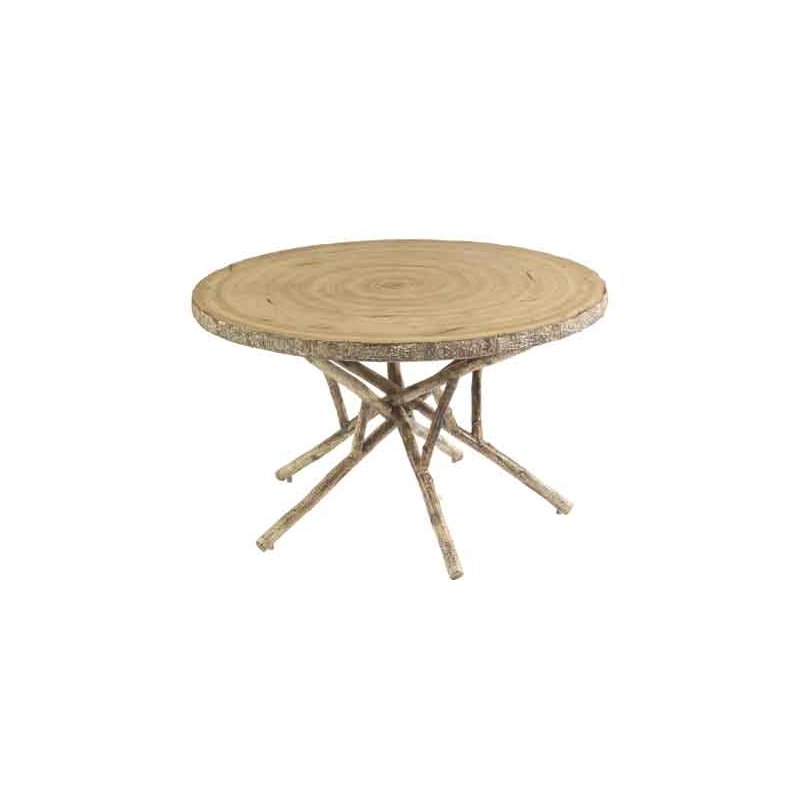 River Run Side Table with Faux Birch Top