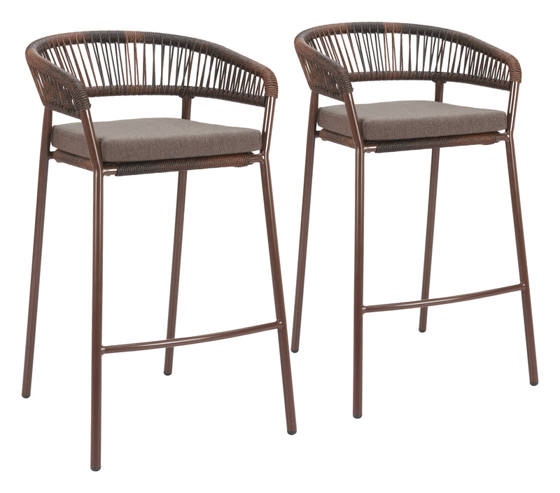 Skye Barstool (Set of 2) Brown
