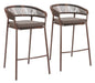 Skye Barstool (Set of 2) Brown