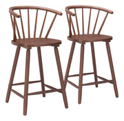 Stenger Counter Stool (Set of 2) Walnut