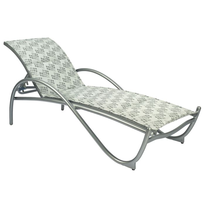 Tribeca Padded Sling Adjustable Chaise Lounge - Stackable Padded Sling