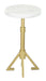 Maurice Side Table White & Gold