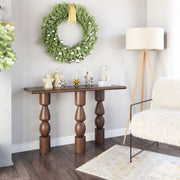 Split Console Table Brown