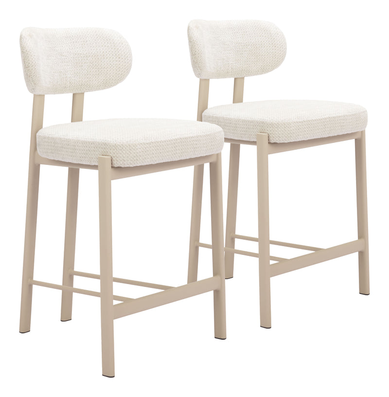 Aurea Counter Stool (Set of 2) Light Gray