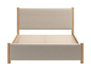 Hadi Queen Bed Beige & Natural