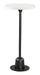 Woozy Side Table White & Black