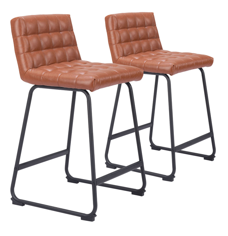 Pago Counter Stool (Set of 2) Brown