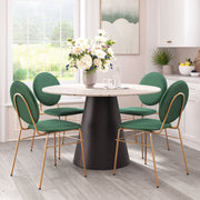 Jorf Dining Table Beige & Bronze