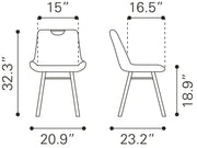 Tyler Dining Chair (Set of 2) Brown