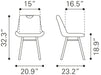 Tyler Dining Chair (Set of 2) Brown