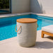 Biban Side Table Natural & Gray