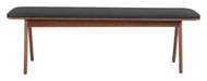 Kazwali Bench Black & Walnut