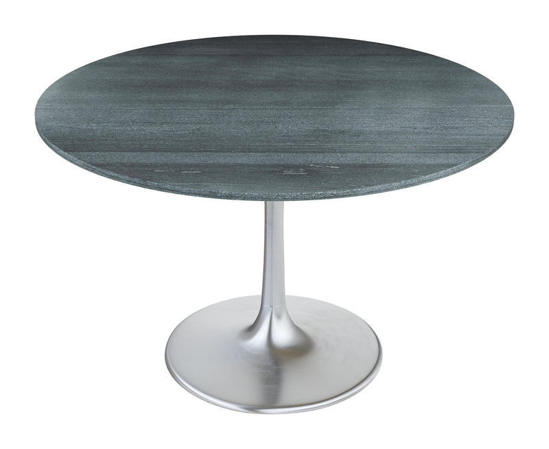 Metropolis Dining Table Gray & Silver