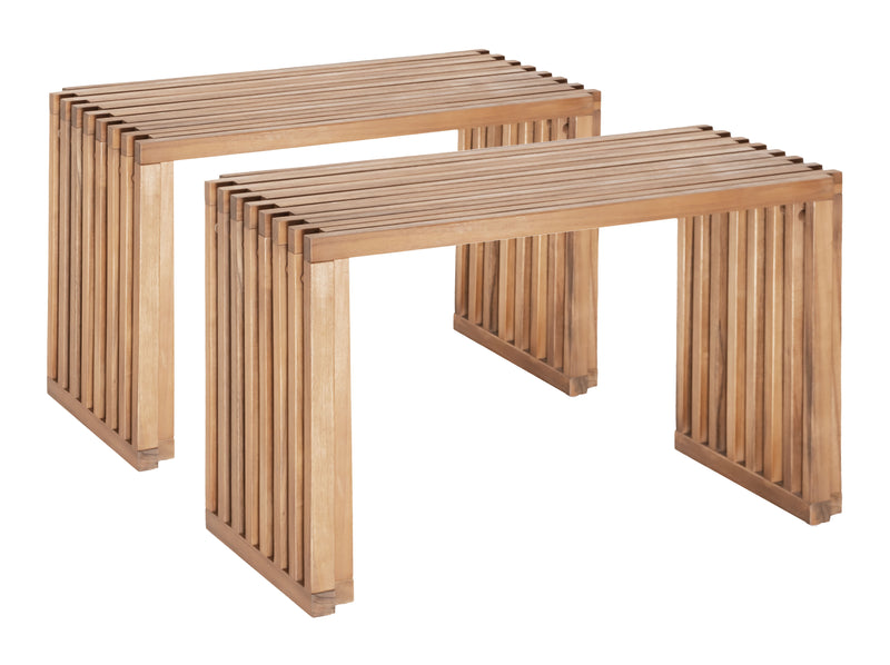 Riviera Extendable Bench (Set of 2) Natural
