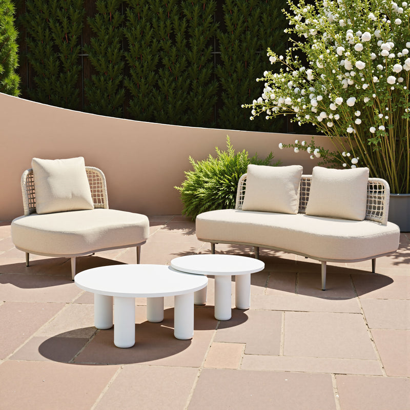 Ola Coffee Table Set (2-Piece) White