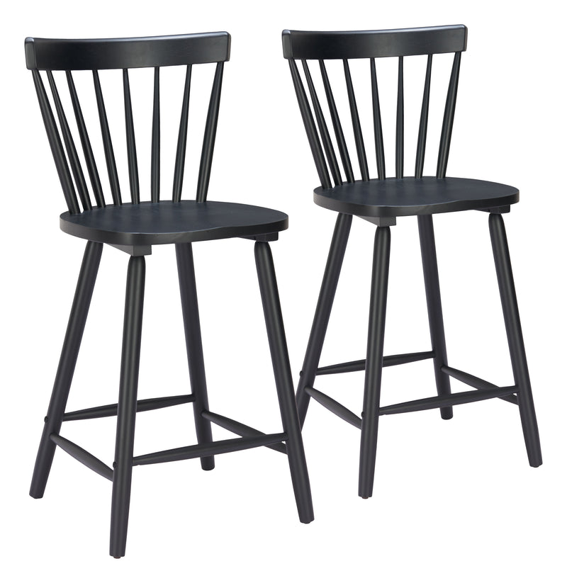 Tyce Counter Stool (Set of 2) Black