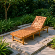 Breath Chaise Lounge Brown