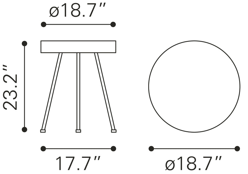 Stuart Side Table Natural