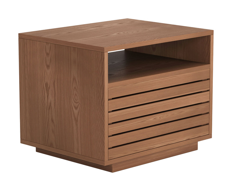 Slit Nightstand Walnut